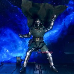 1/12 Green Wired Cape Cloak + Robe Clothes For 6″ Doctor Doom Action Figure Body