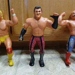 Lot 5 Vintage 1980’s WWF LJN 8″ Wrestling Superstars Figures W/Main Event Book