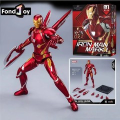1/12 FondJoy Iron Man MK50 Tony Stark Action Figure DIY Model Gift Toy