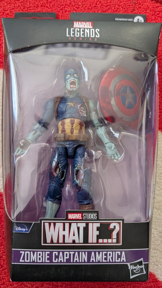 Marvel Legends What If Zombie Captain America 6″ Figure Watcher BAF Hasbro NEW