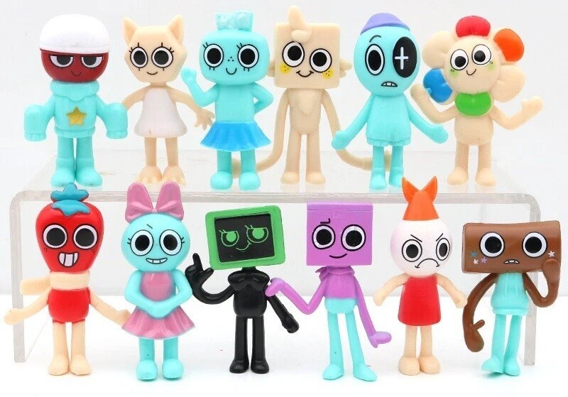 12pc Set PVC 3 inch Dandy’s World Figure Toys Dandy Vee Sprout Astro