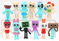 12pc Set PVC 3 inch Dandy’s World Figure Toys Dandy Vee Sprout Astro