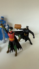 Marvel DC Superhero Action Figure Lot of 12 Batman Loki Vision Hawkeye Robin