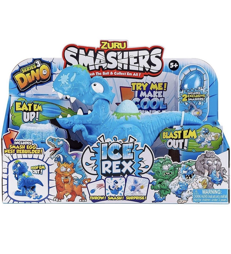 Smashers Series 3 Dino Ice Age Ice Rex Playset