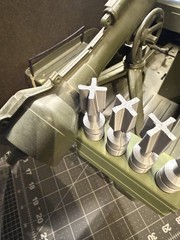 Vintage Gi Joe Jeep Recoilless Rifle Shells Custom Holder w/ 4 Shells – 3D Print