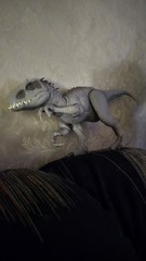 Gray Tyrannosaurus Rex T-Rex Plastic Dinosaur Action Figure Toy