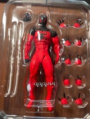 USA！ Mess Toys Symbiote Spider-Man 1/12 Action Figure Red Suit Spide Model Gifts
