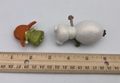 Disney Animators Mini Frozen Glitter ANNA DOLL & OLAF SNOWMAN Figures