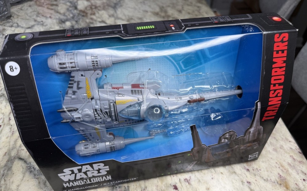 Transformers x Star Wars Mandalorian N-1 Starfighter Action Figure NEW Hasbro