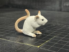 Schleich White Mouse Figure Toy 2002 RETIRED 14406 Germany