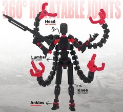 Collectors Favorite: Multi-Articular 3D Printed Robot Action Figure for Ages 3+