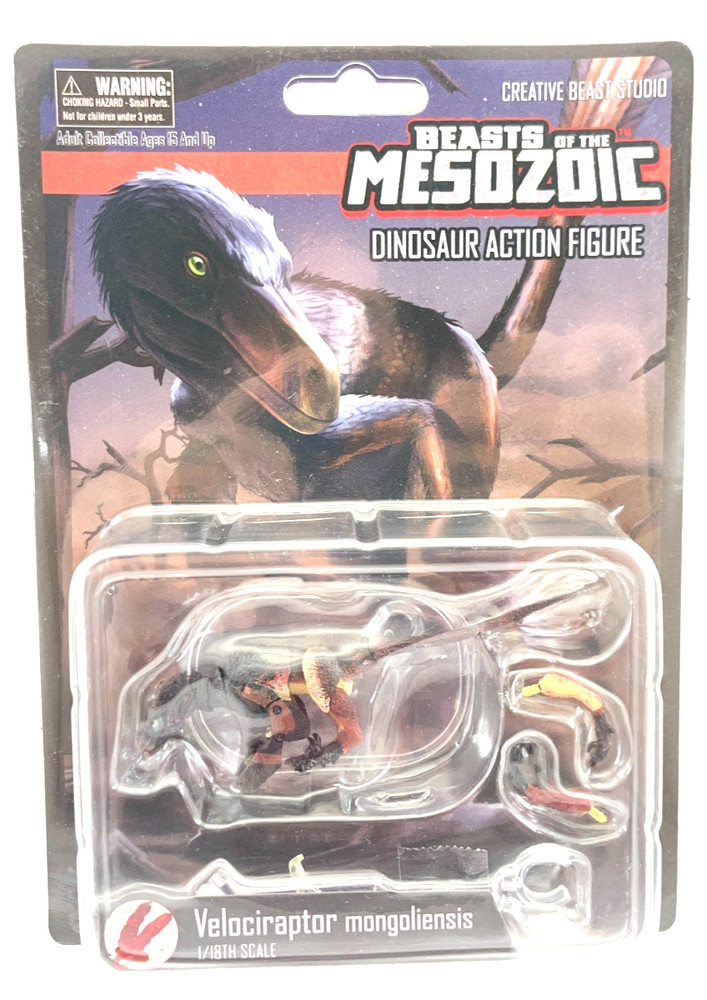 Beasts of the Mesozoic Velociraptor mongoliensis (black) 1/18th Scale Figure