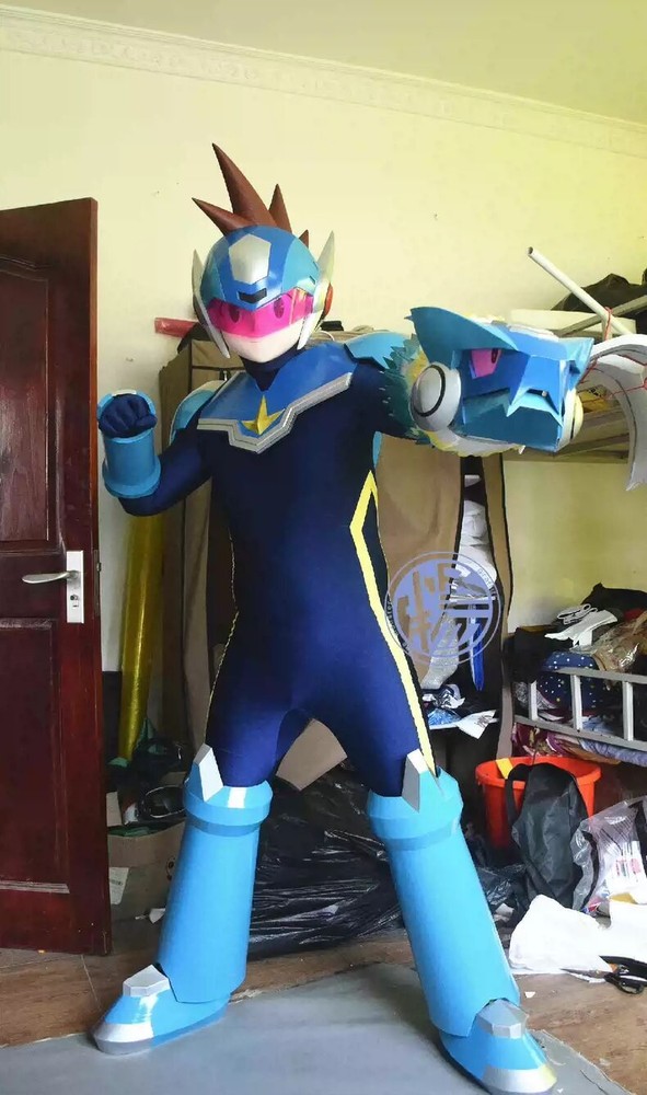 Megaman Starforce 1/1 Shooting Star Rockman Cosplay Set Wearable Custom Clothing