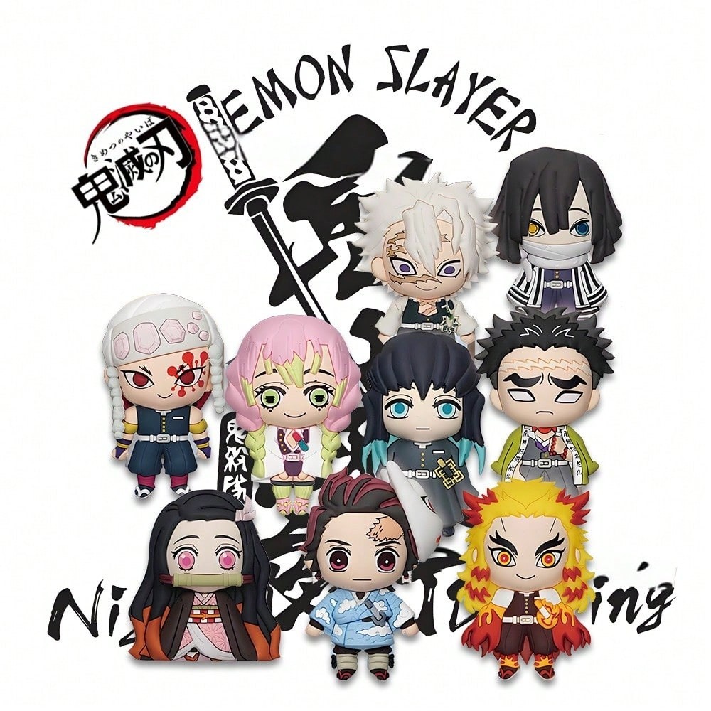 Demon Slayer Figural Keyring Blind Bag Mystery Pack Tanjiro Anime Toy 1 Random