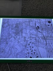 Miraculous Cat Noir Portable LED Tracing drawing Light Pad W Case Zag Heroez