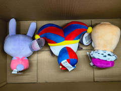 Authentic 3 PCS Set 8″ Plush Digital Circus Jax Pomni Kinger Lil Fellas Glitch