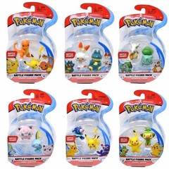 Pack of 6 Pokemon Battle Figures Mystery Random Assortment