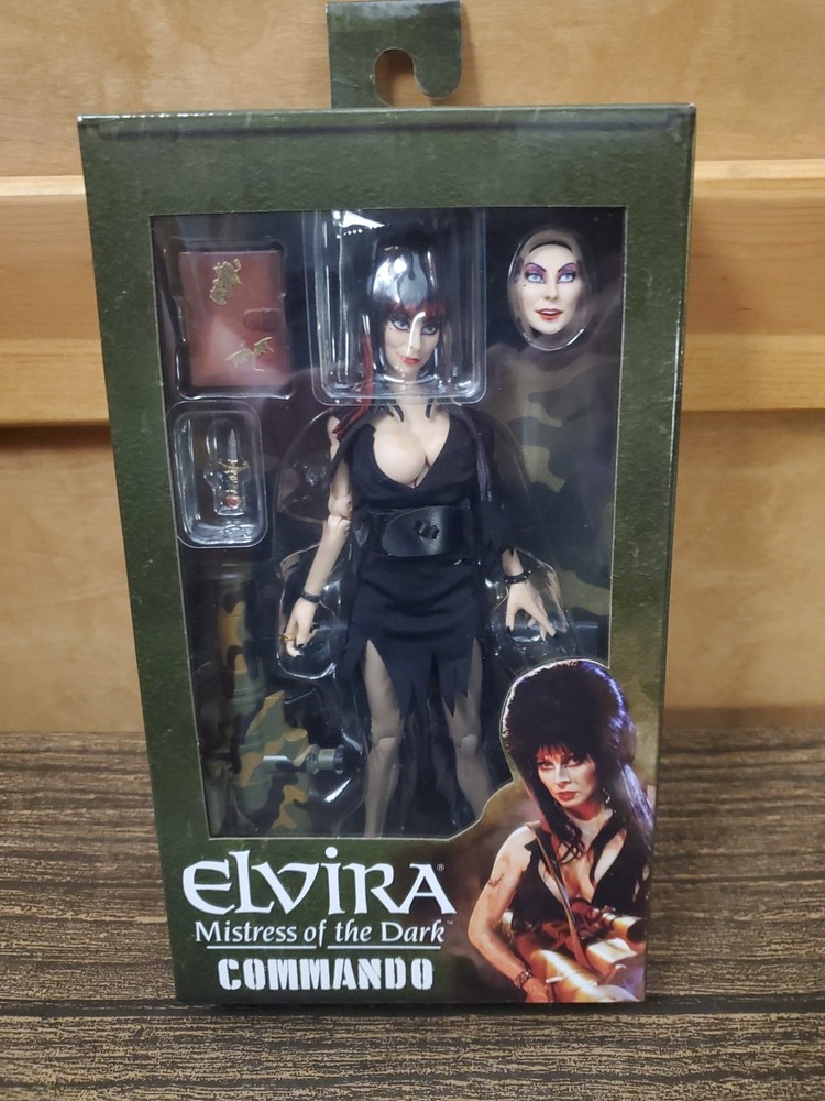 NECA Elvira Mistress of the Dark “Commando” 8″ Action Figure – New