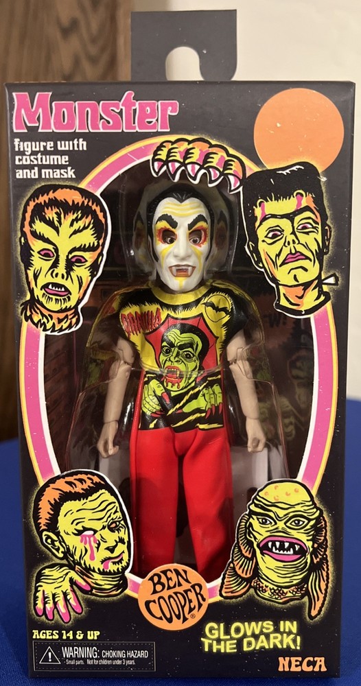 NECA Ben Cooper Monster Glow In The Dark DRACULA With Costume & Mask 2023