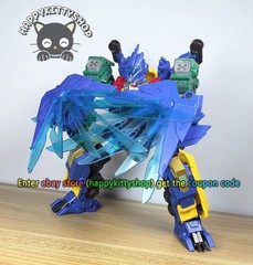 Quantum Heroes Dinoster Guardians Metatron Alpha Dragon Transformer Robot Figure