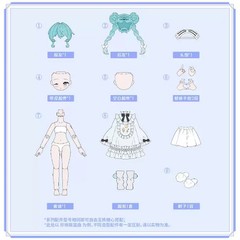 Blokees x Hatsune Miku Melody Prelude Series Dress-Up Collectible BJD Figures