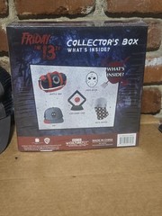 Set Of 3 Friday The 13th Jason Voorhees Collector Box, Hat And Neck Gaiter.