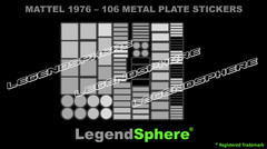 109 Panel Highlights DIE CUT Stickers | 1976 Mattel Space 1999 Eagle