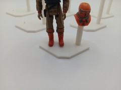 MASK kenner vintage action figure stands lot of 6 M.A.S.K. figure stands white