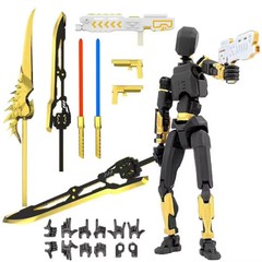 T13 3D Action Figure Set (Assembly Completed)Dummy Robot Titan 13 Black
