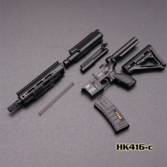 1:6 Scale HK416 M4 Plastic Assault Rifle Weapon Gun Fit 12” Soldier Figure
