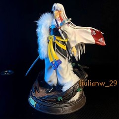 Anime Inuyasha GK Kikyou Sesshoumaru PVC Model Boxed Figurines Statues Ornament