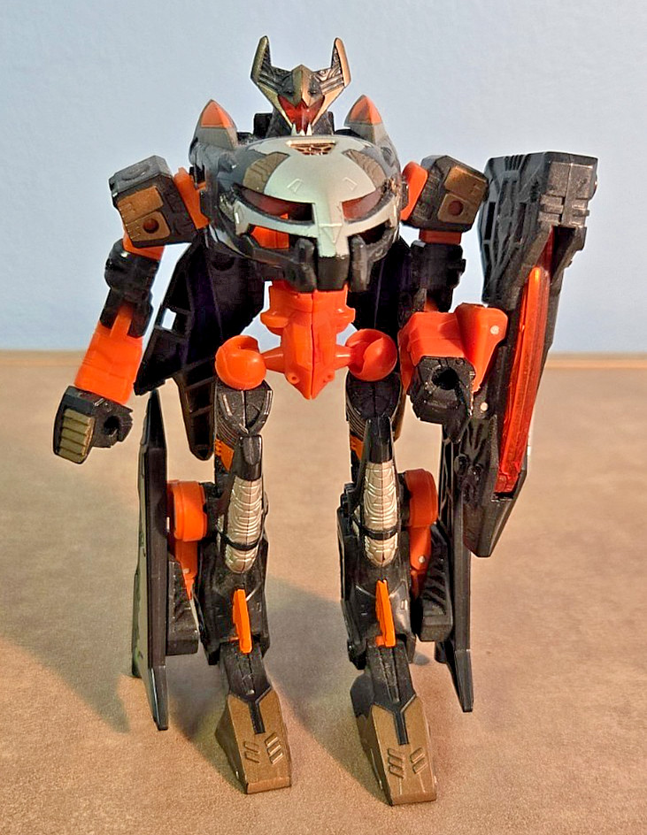 2005 Transformers SIDEWAYS Cybertron Galaxy Deluxe Class (w/ replacement Key)