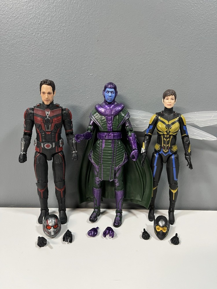 Marvel Legends Quantumania Lot 3 Figures Ant-Man Wasp And Kang Complete MCU