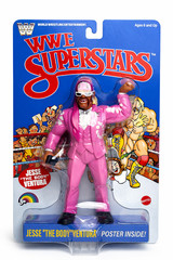 WWE Superstars LJN Jesse Ventura Exclusive Blue Card Retro WWF Style Series 2 🔥