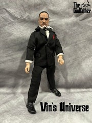 Custom 8″ Mego Marlon Brando Don Vito Corleone the Godfather Action Figure