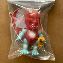 Mutant Vinyl Hardcore Kewpie Lash Red Painted Sofubi Designer Art Toy Kaiju Mvh