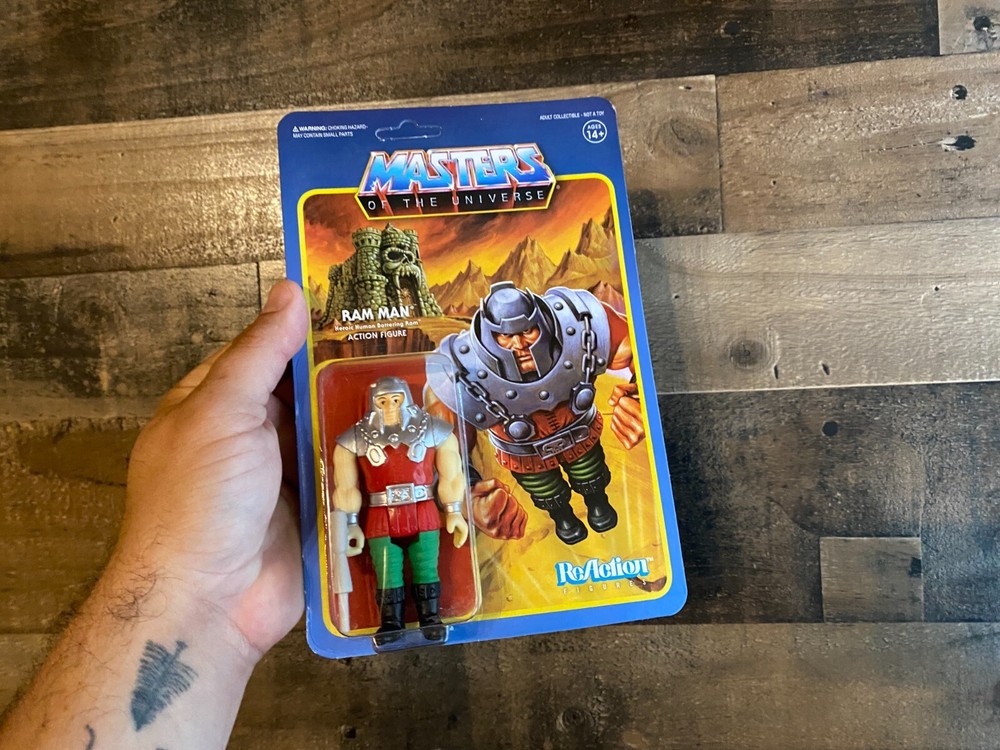 Ram Man Action Figure NEW Masters Of The Universe Super7 Reaction Mattel 2018