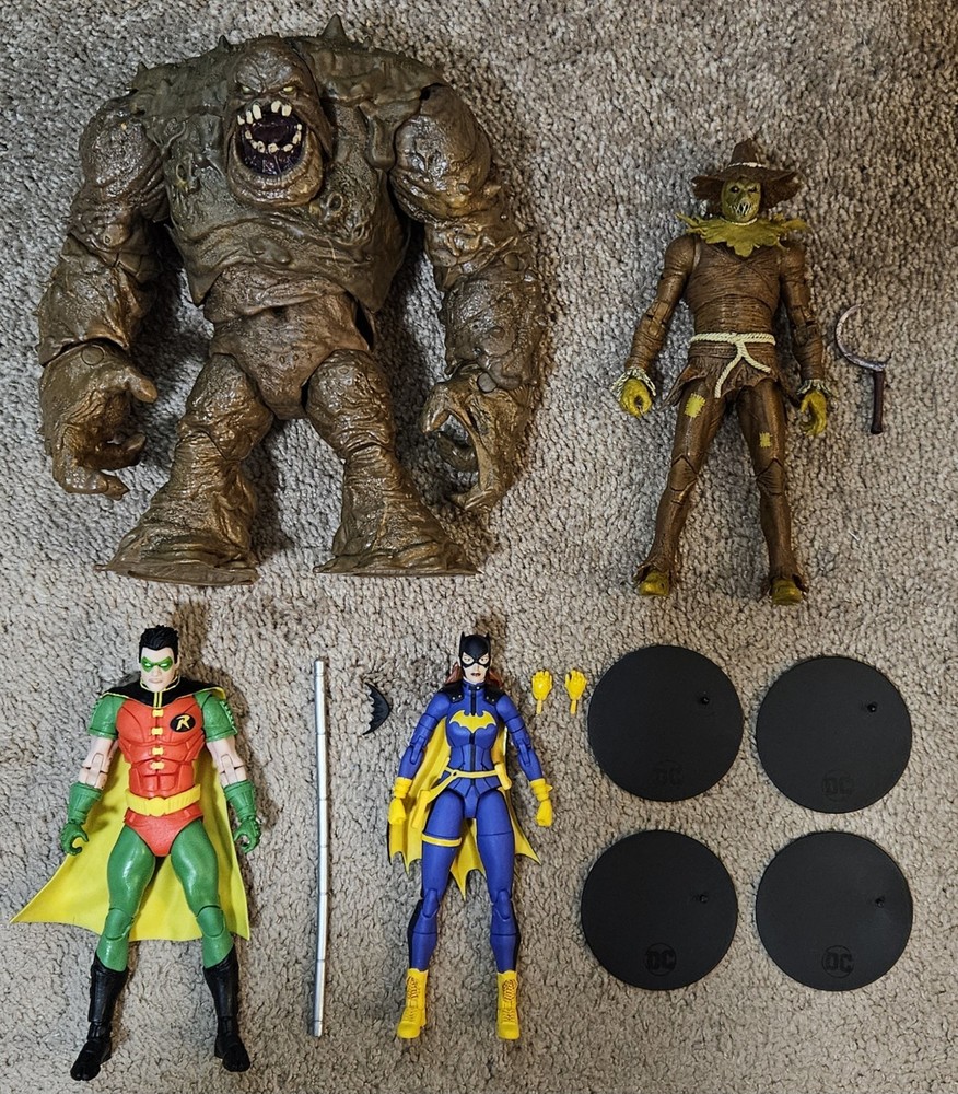 McFarlane DC Multiverse Batman Lot Tim Drake Robin Scarecrow Batgirl Clayface