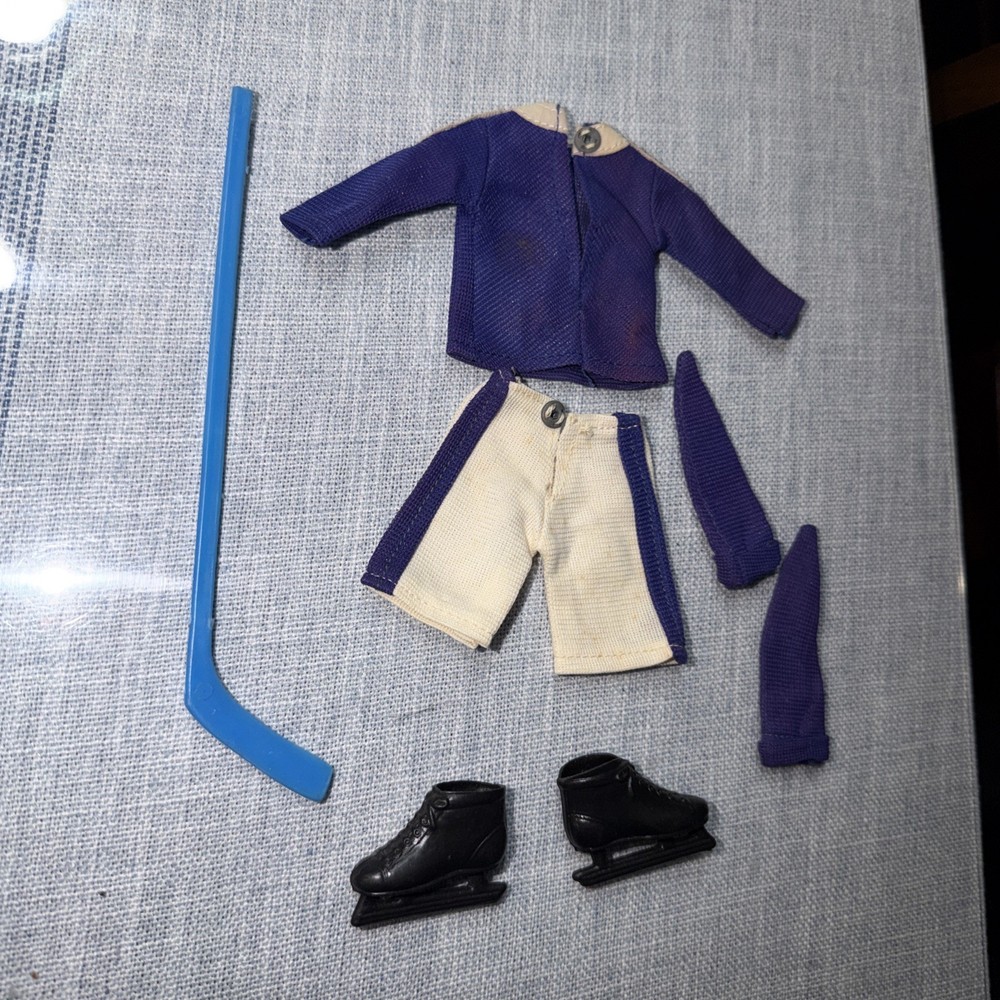 Mego Action Jackson Hockey Outfit Set 1114 Complete Loose 1971