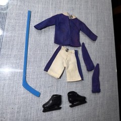 Mego Action Jackson Hockey Outfit Set 1114 Complete Loose 1971
