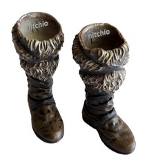 Mezco One:12 Conan The Barbarian War Paint – MID-CALF FUR BOOTS 1/12 Scale