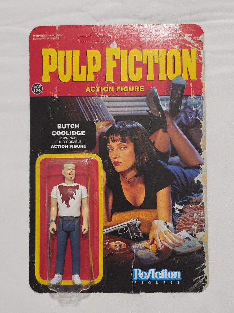 ReAction Super 7 Pulp Fiction Butch Coolidge Figure Bloody “Unpunched” New