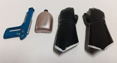 CAPTAIN ACTION BUCK ROGERS CANTEEN GUN GLOVES LOT IDEAL 1966 ORIGINAL NO REPRO