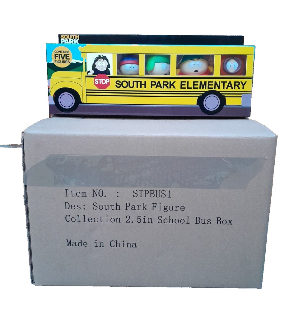 SOUTH PARK 2024 EU EXCLUSIVE 2.5″ SCHOOL BUS FIGURE SET SEALED CASE OF 6pcs NEW!