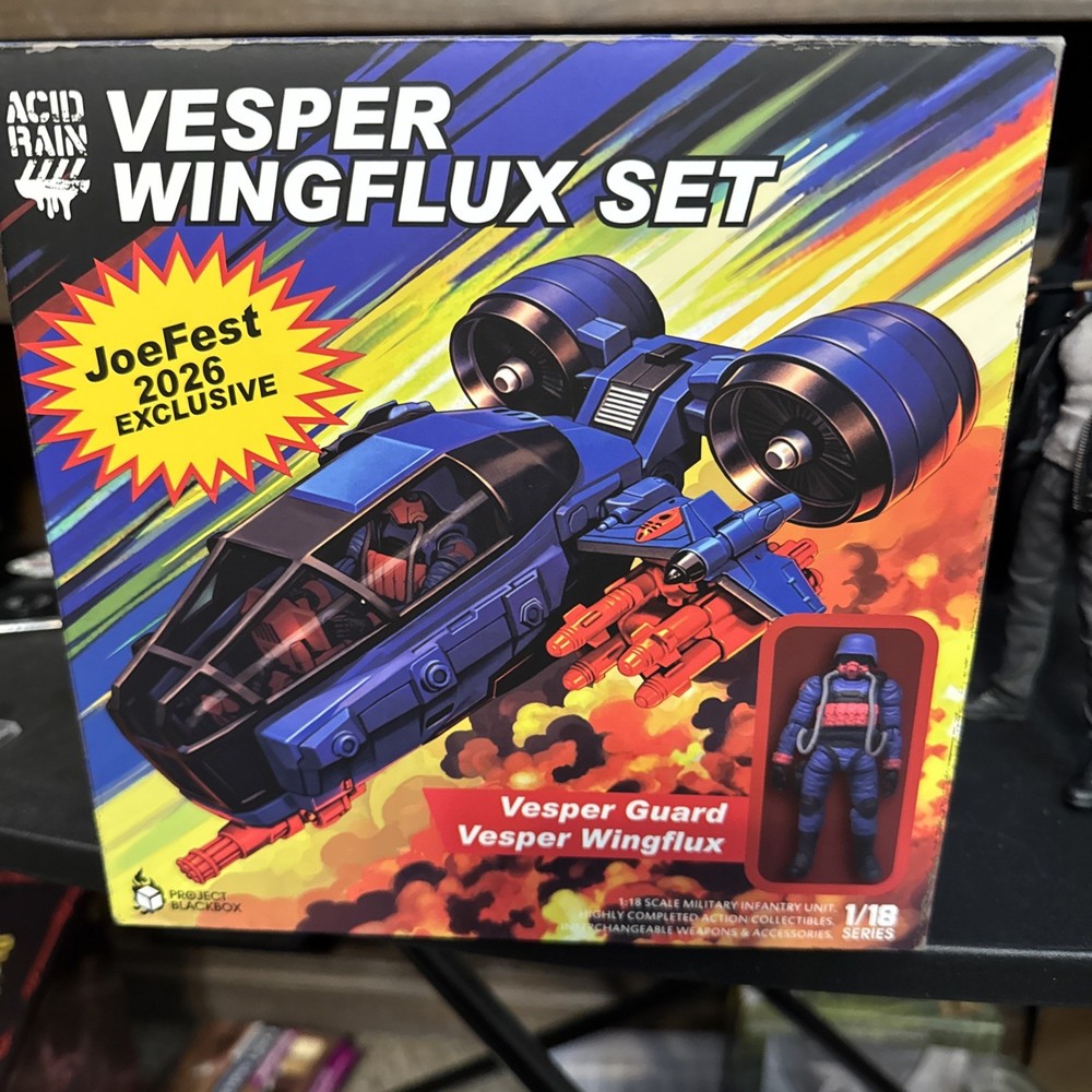 Acid Rain Vesper Wingflux 1:18 GI Joe Cobra Colors JoeFest Exclusive NIH