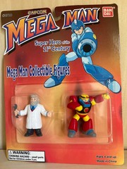Vintage 1995 Mega Man Fireman Bandai Collectible Figure 5 LOT Capcom NES Card