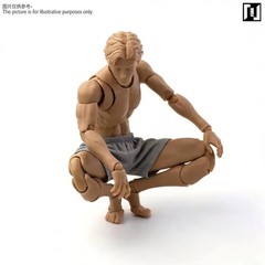 Mirrfig MF001 1/12 Male Lean Thin Joint Body 16.2cm Flexible Yellow 6″ Figure