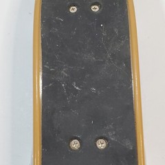 Vintage Fingerboard Signed Skipper Bay 12-31-2002 Blue Red 5.25 in. Deck