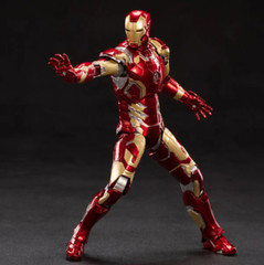 Marvel Avengers Iron Man Mark 43 MK43 Ironman Toy LED Light Action Figure Model