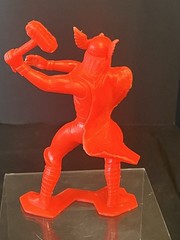 Vintage 1967 Marx Red Thor With Mjoinir 6” Plastic Toy Figure Golden Age Marvel